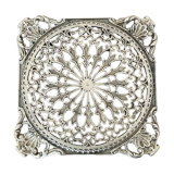 Large old brass trivet