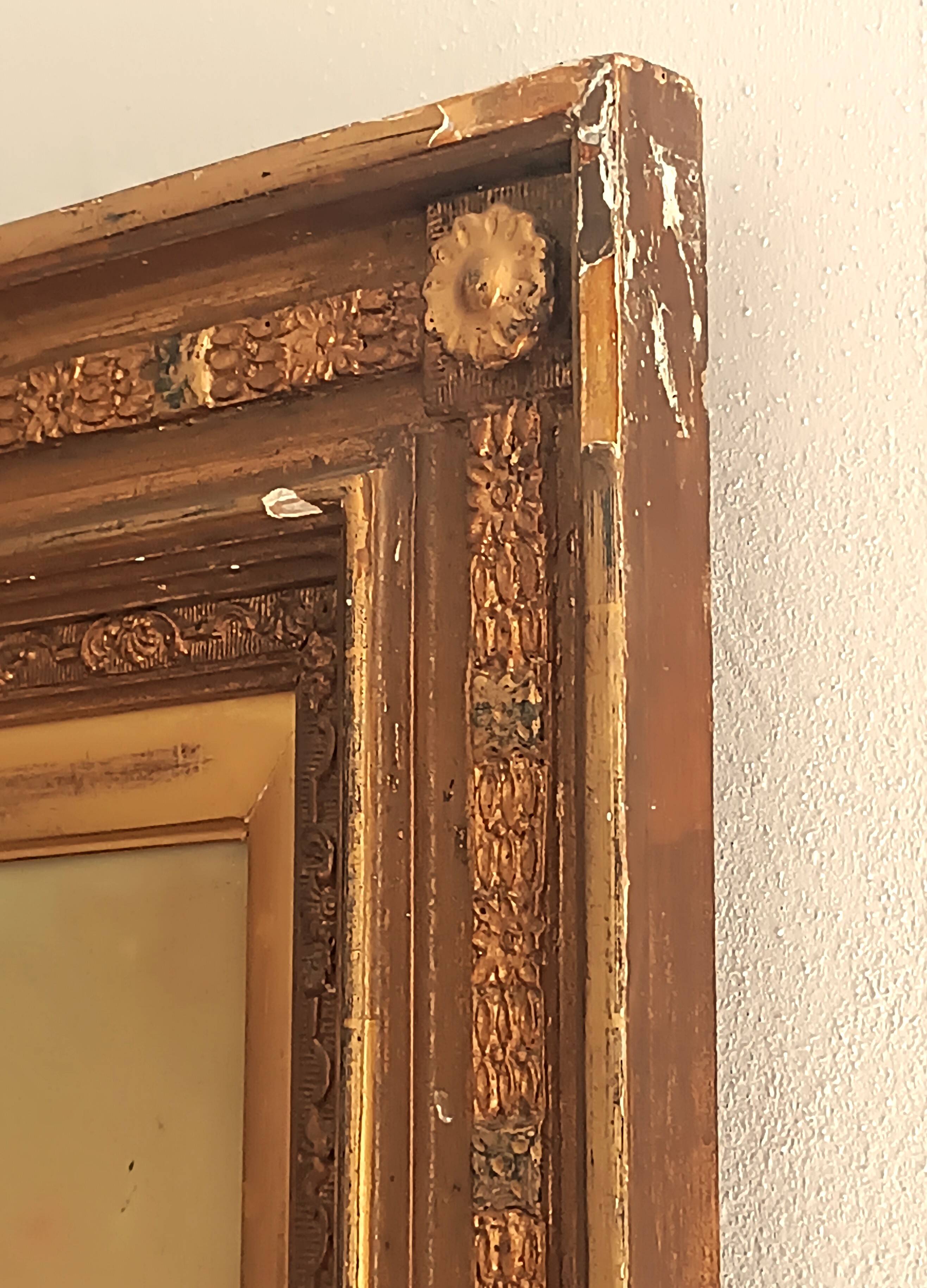 Hermann solbrig (1853-1942) painting, oil on panel, shepherdess and her troupe