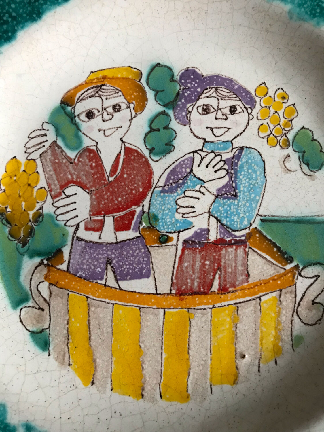 Assiette du céramiste sicilien Giovanni de Simone 1964