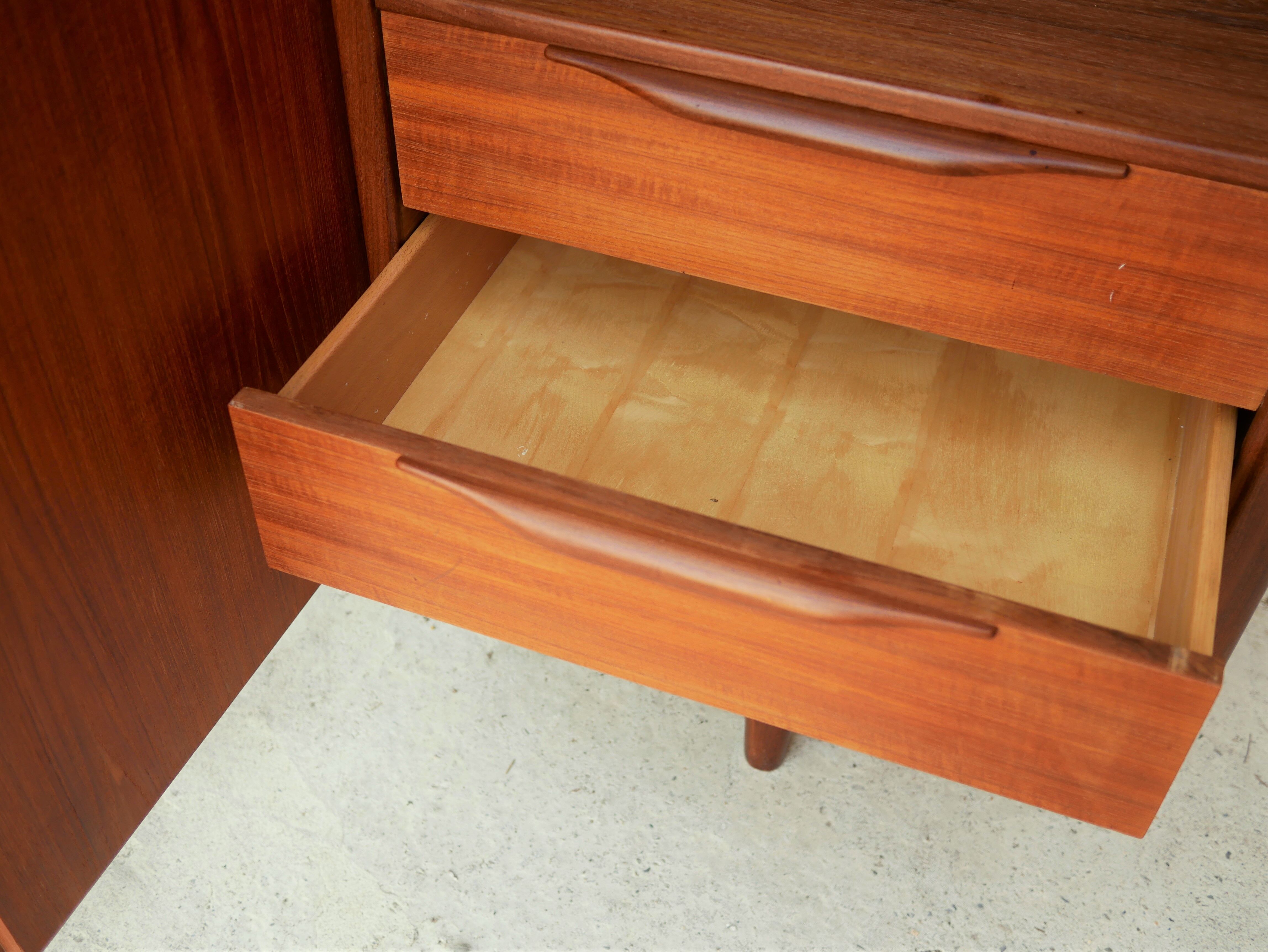 Scandinavian teak wardrobe by Roche-Bobois editions