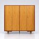Vintage 4-door wardrobe / linen cabinet from the 1960s or 70s