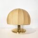 Brass table lamp with Cocoon shade, Italy, 1970s