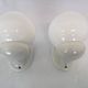 Pair of Bauhaus Wall Lamps in Porcelain and Glass - Design - 1930s