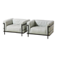 Le Corbusier Pair of LC3 Lounge Chairs for Cassina 1927/1970s