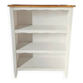 Bibus ancien blanc et bois brut