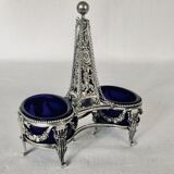 Pair of solid silver salt pans