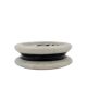 Black and white marble inlays ashtray, Casigliani Italy, 1970s