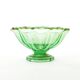 Bol à fruits, moderne du milieu du siècle, verre turquoise, Ząbkowice, Pologne, années 1950