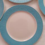 Digoun Azure Blue Dessert Plate Set