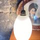 Pair of opaline lamps