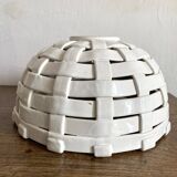 Hanging lampshade in barbotine ceramic - Italy