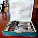 Set of 12 small Christofle Art Deco spoons