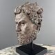 Sculptural bust in bronze on a base, 20th century
