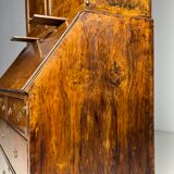 Burr walnut bureau bookcase 19th century