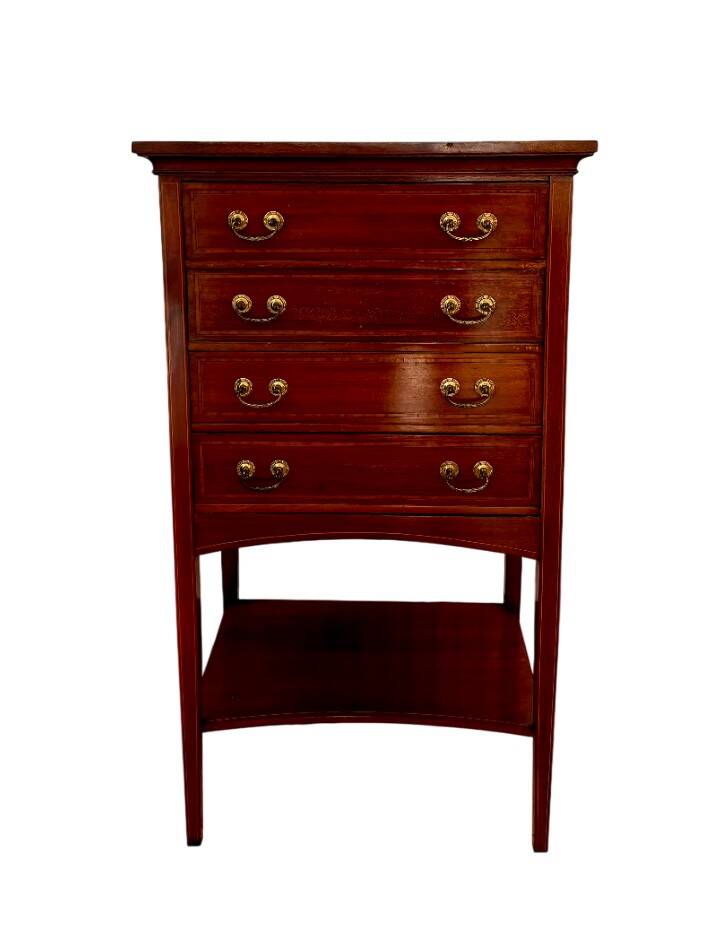 Edwardian storage unit known as a "music cabinet"