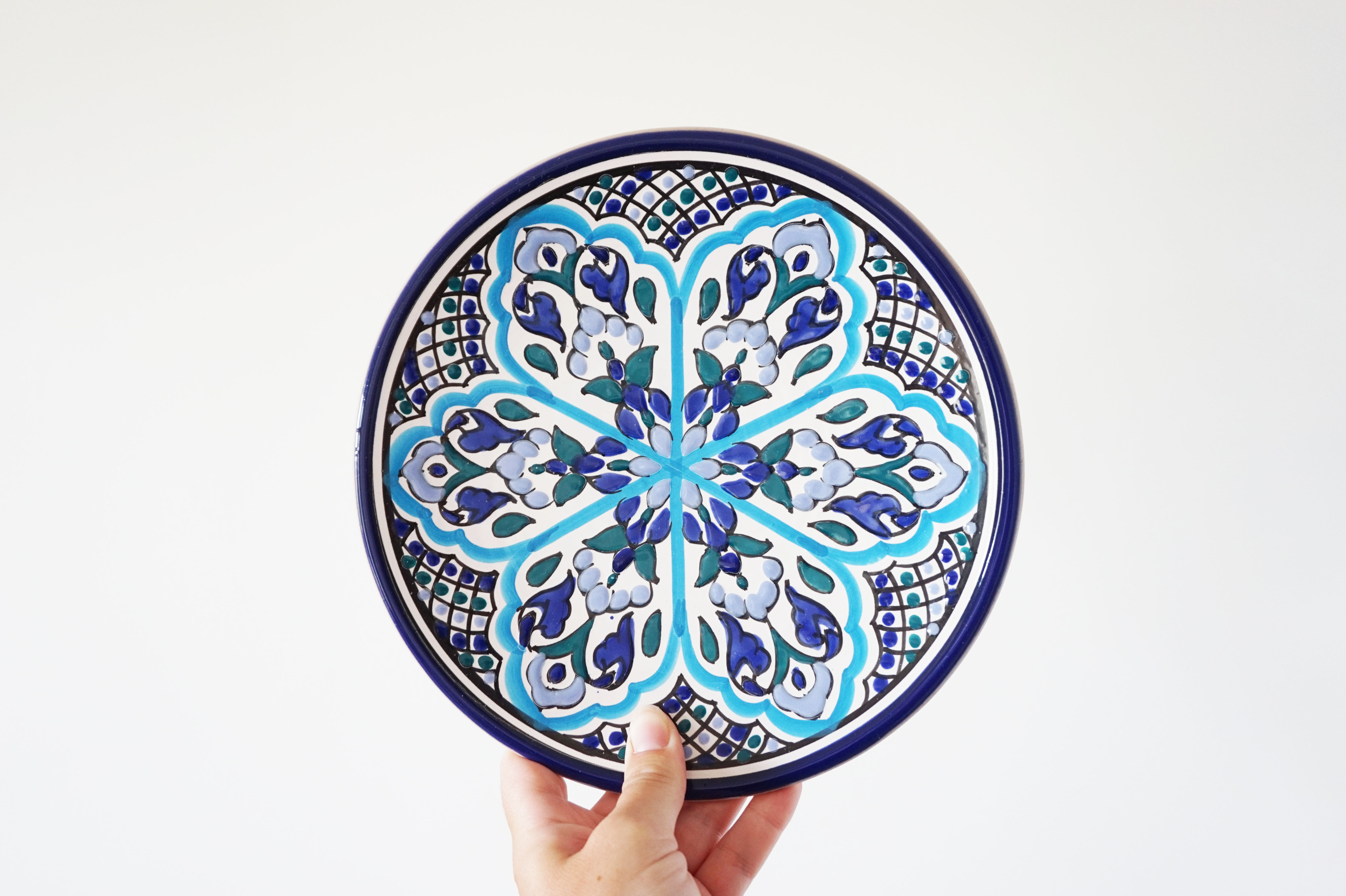 Spanish painted ceramic plate