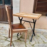 Industrial bistro style table