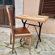 Industrial bistro style table