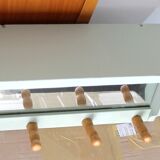 Coat rack wall shelf with mirror