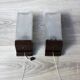 Pair of vintage wall sconces with etched glass and pull switch from the 1970s.