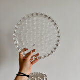 Service de table en verre texturé bullé