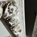 Set of three French mirrors white