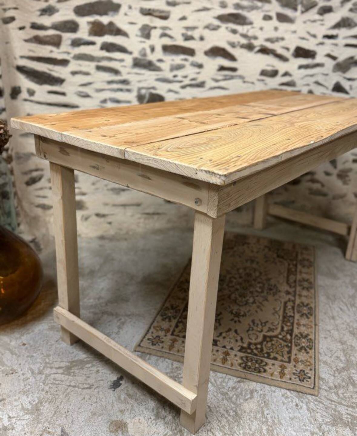 Rustic wooden table