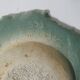 asymmetrical brutalist stoneware bowl signed Vintage