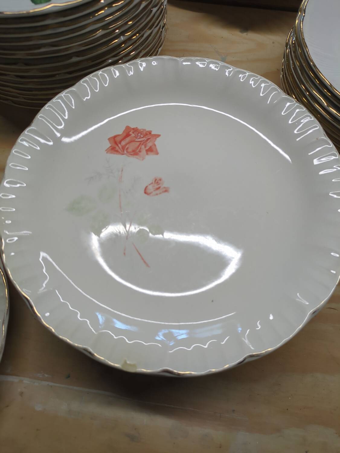 Service of 36 pieces Digoin Sevigne