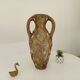 Vintage 70s amphora vase with volcanic effect