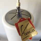 Vintage opaline ceiling lamp