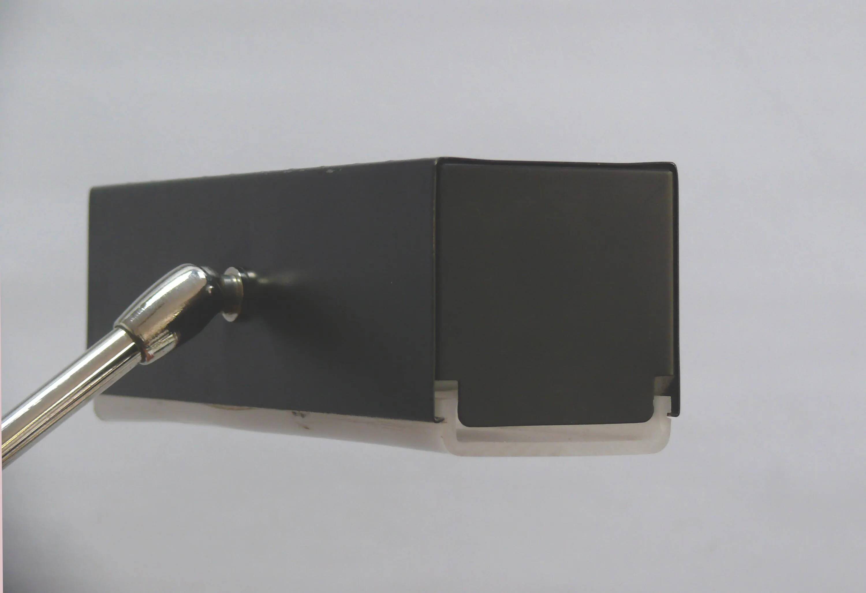 Cubic metal table lamp by Leclaire & Schäfer, 1960s