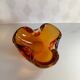 Vide poche cendrier Murano Sommerso Orange