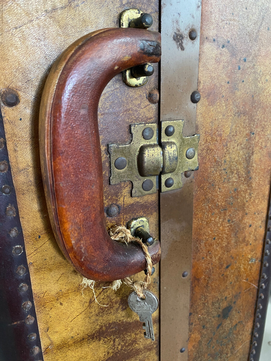 Old vintage cabin trunk