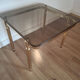 Table basse en laiton, années 70