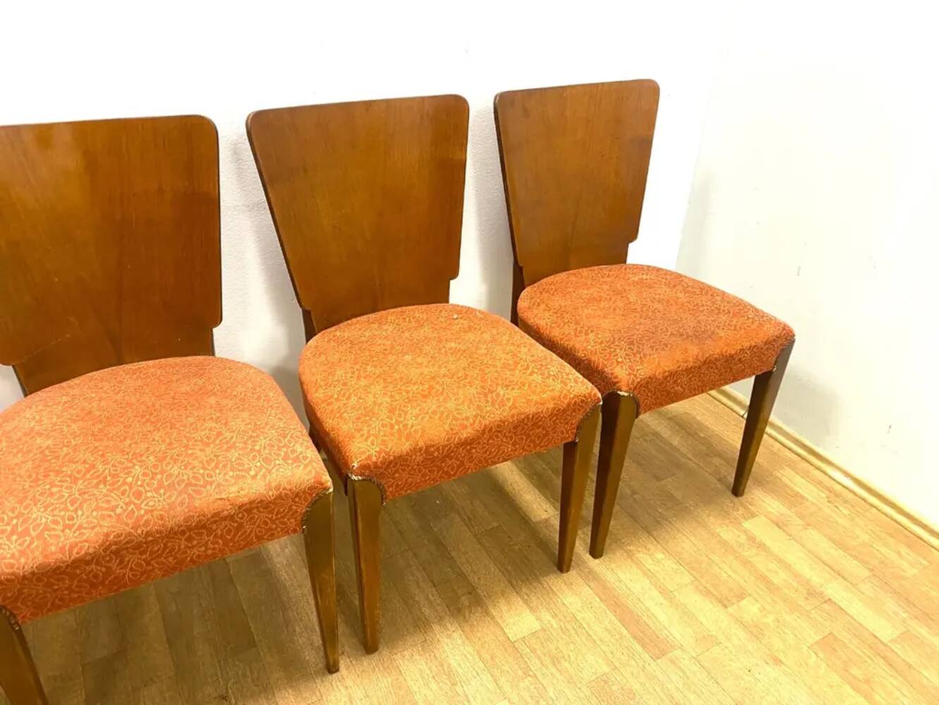 Set of 4 Chairs, Jindřich Halabala, 1960s, Czechoslovakia