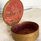 Round brass jewelry box