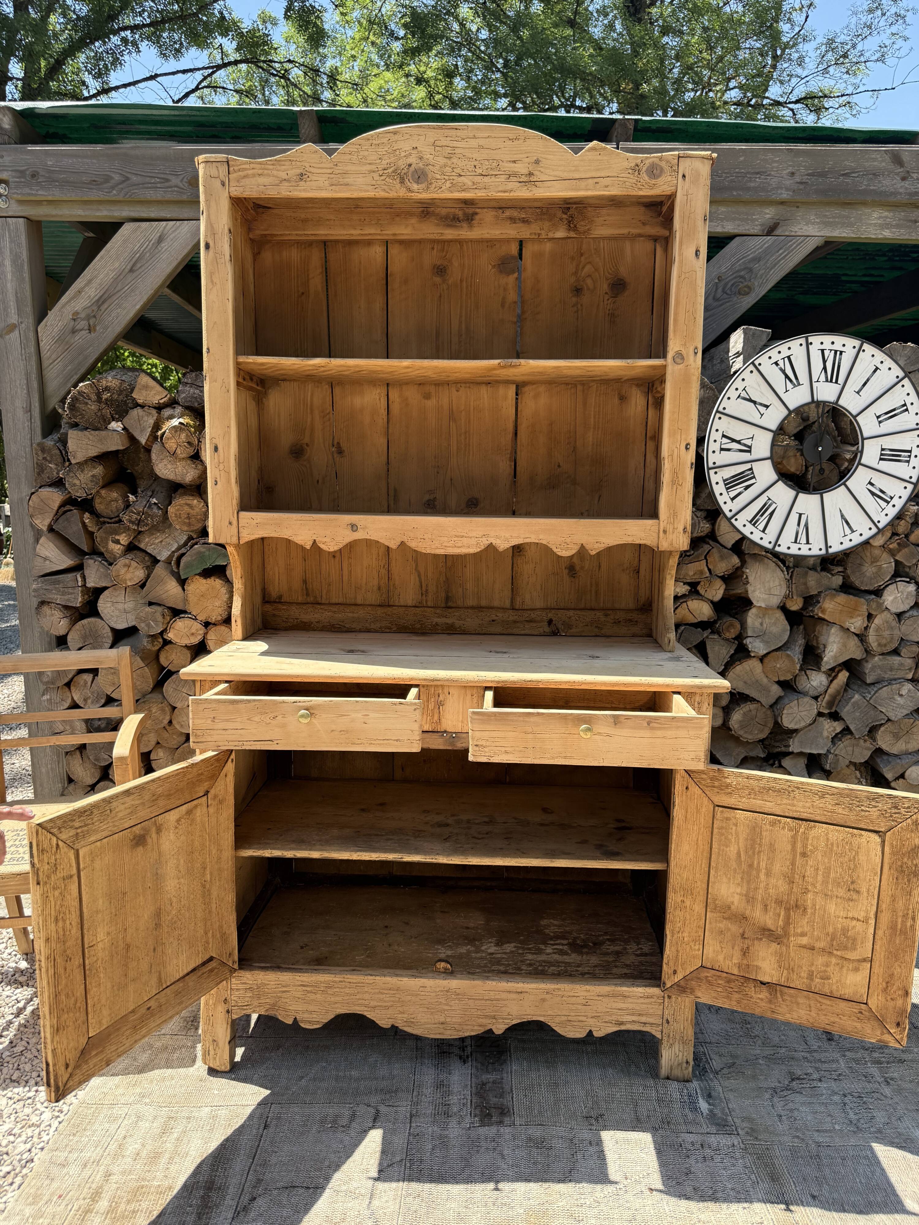 Solid wood sideboard / Two-body buffet