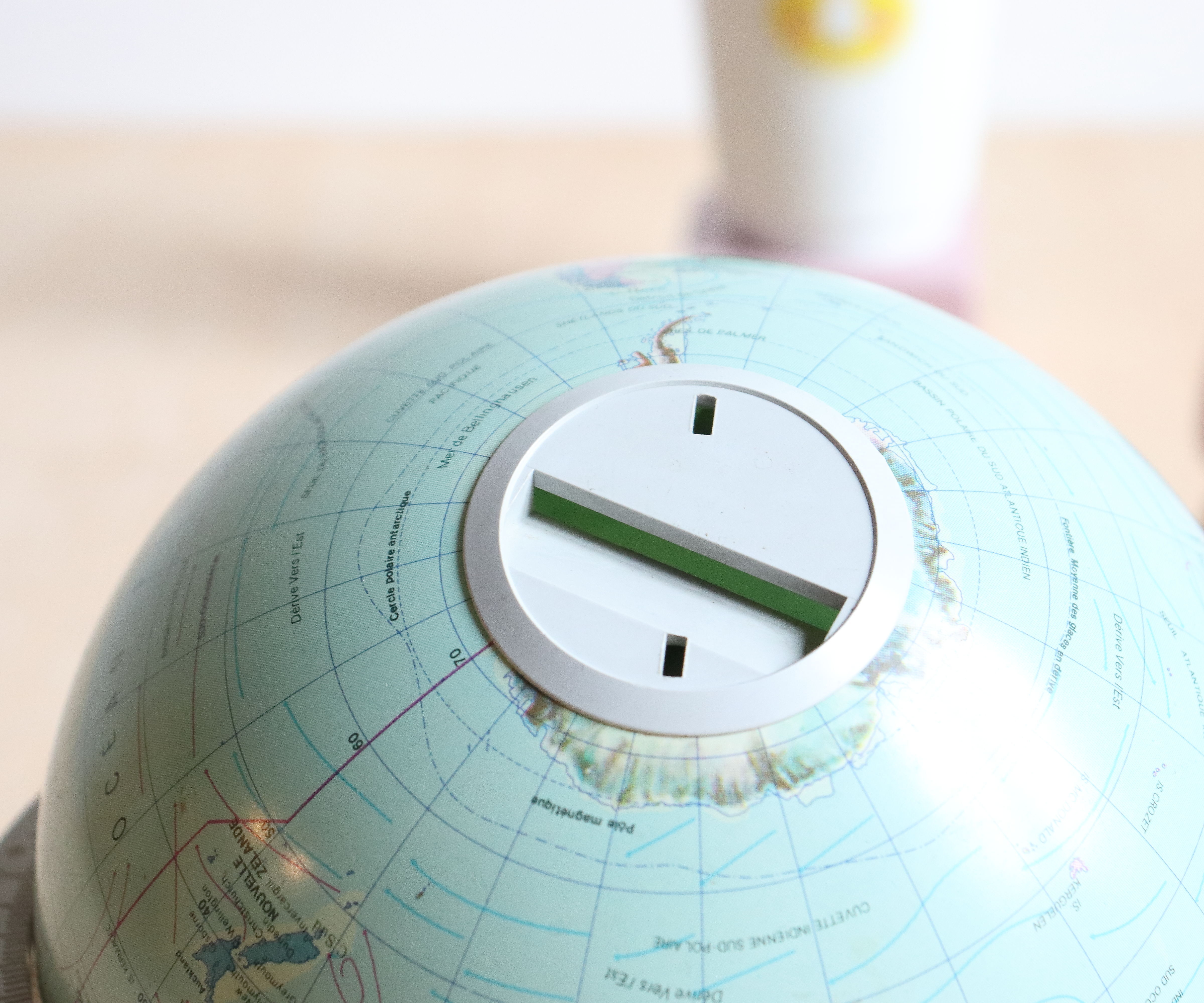 Globe terrestre vintage Scan Globe Danemark