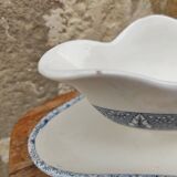 French vintage sauce boat, Salins E.C. Terre de Fer