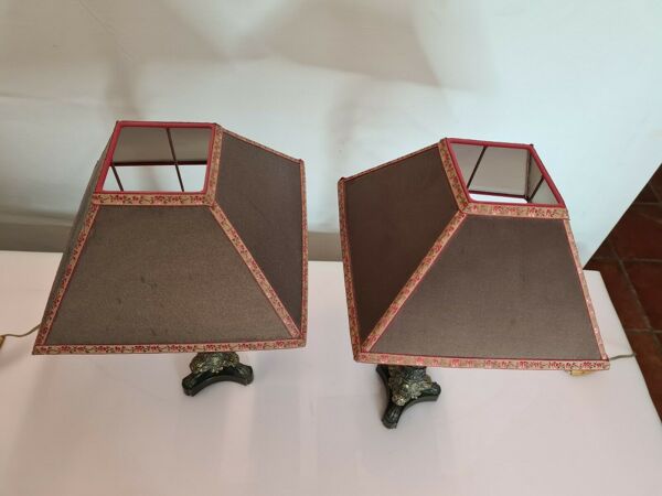 Lampes de table de style empire en bronze