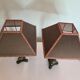 Empire style bronze table lamps