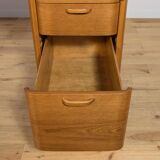 Art Deco Oak Freestanding Desk by Gunnar Ericsson for Facit AB Buromöbel