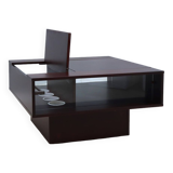 Table basse desserte vintage modulable avec bar 1960