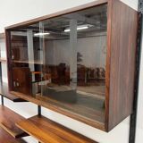 Rosewood Modular Wall System By Kai Kristiansen for Feldballes, 1960s.