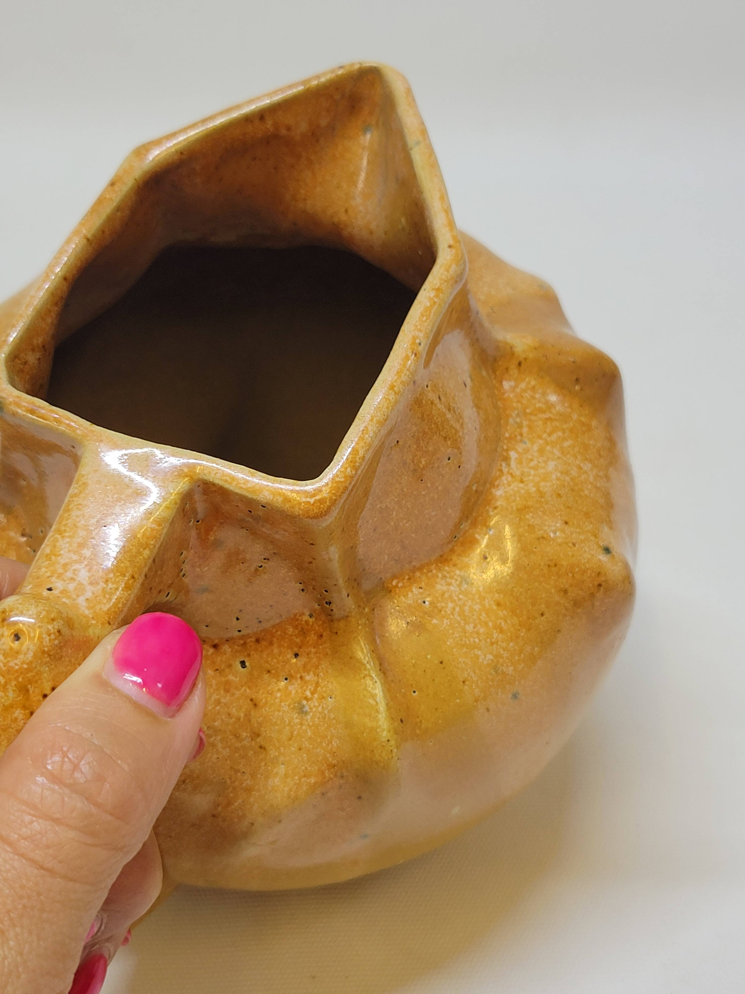 Antique Art Deco Art Nouveau Stoneware Pitcher Carafe 1 Liter