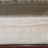 Mahogany wood/fabric bench circa 1900