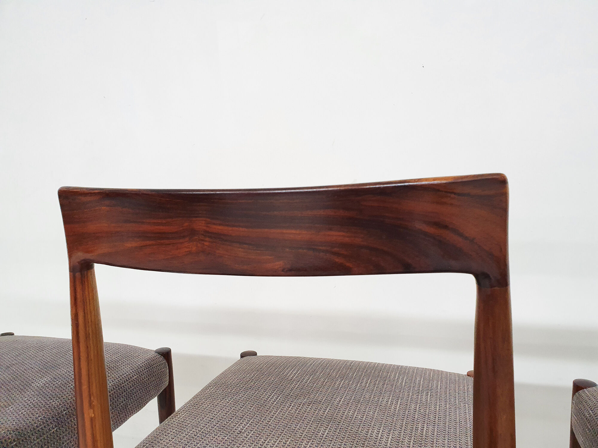 Set of four rosewood dining chairs by Lubke, Germany 1960's