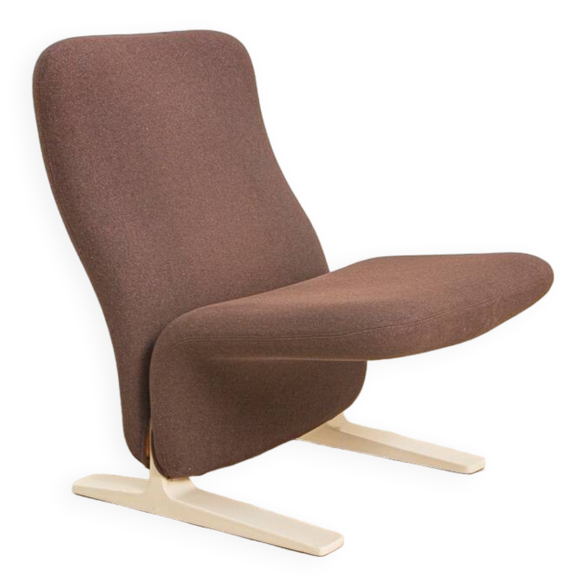F780 "Concorde" chocolate brown armchair by Pierre Paulin for Artifort 80's