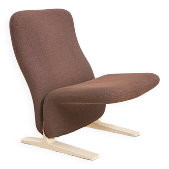 Fauteuil F780 "Concorde" marron chocolat par Pierre Paulin pour Artifort 80's